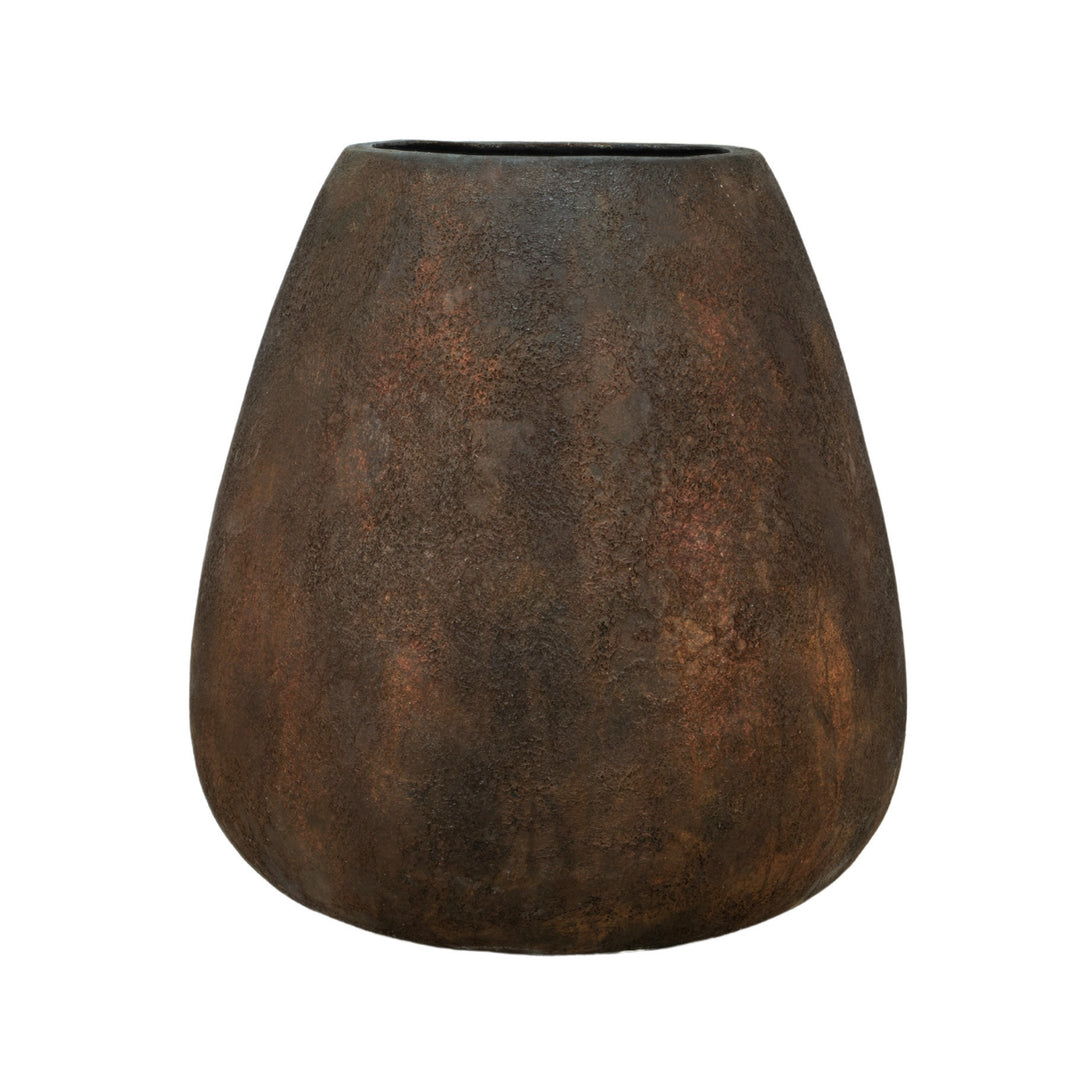 Dôme Deco ARECA Pflanzgefäß L in Braun, Large – Design-Pflanzgefäß für moderne Interieurs