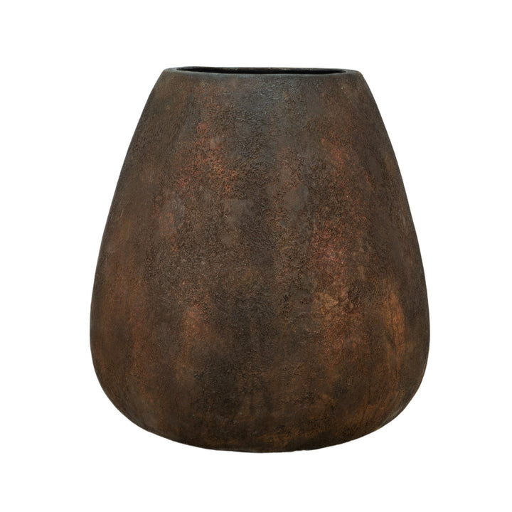 Dôme Deco ARECA Pflanzgefäß L in Braun, Large – Design-Pflanzgefäß für moderne Interieurs