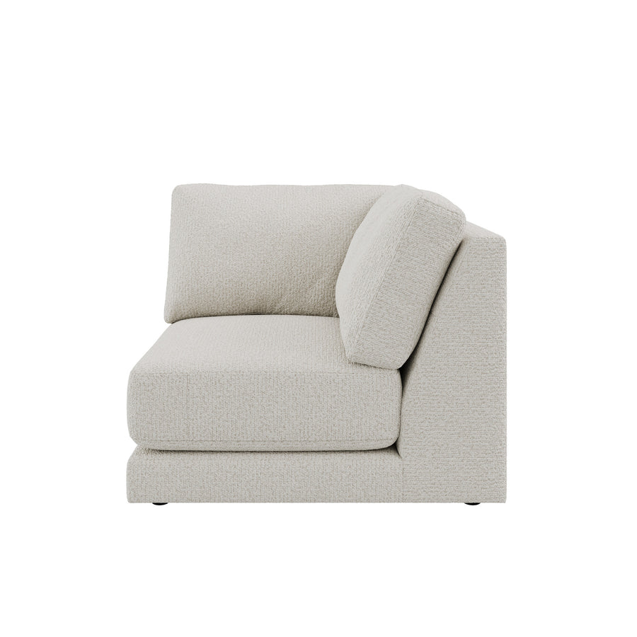 Dôme Deco MONZA Modul Eckmodul in Creme – modulares Designsofa für moderne Wohnräume