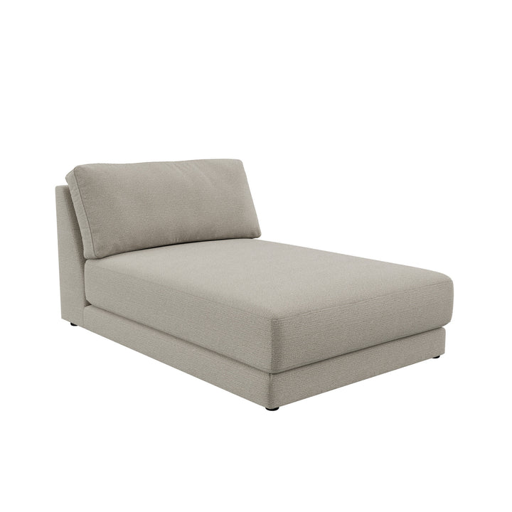 Dôme Deco MONZA Chaiselongue in Creme – modulares Designsofa für moderne Wohnräume