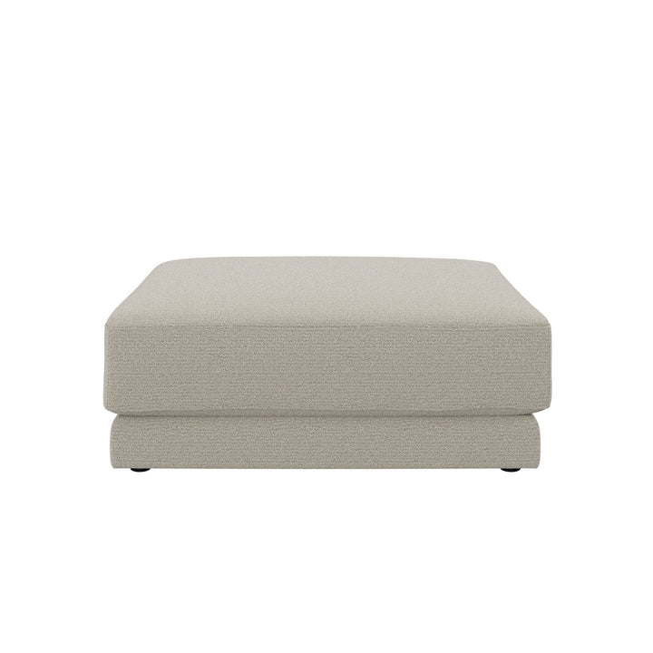 Dôme Deco MONZA Hocker in Creme – Designhocker für moderne Wohnräume