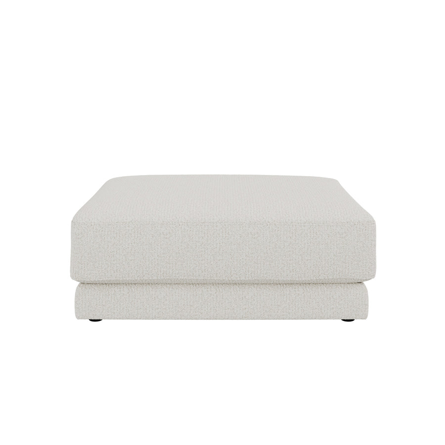 Dôme Deco MONZA Hocker in Creme – Designhocker für moderne Wohnräume