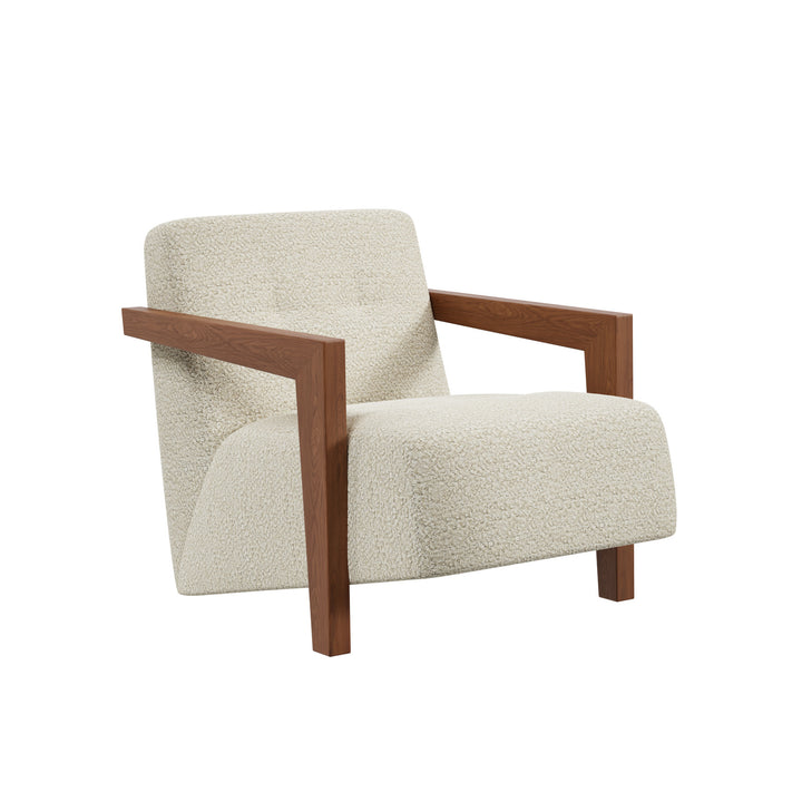 Dôme Deco DARREN Sessel in Creme – Designsessel für elegante Wohnräume