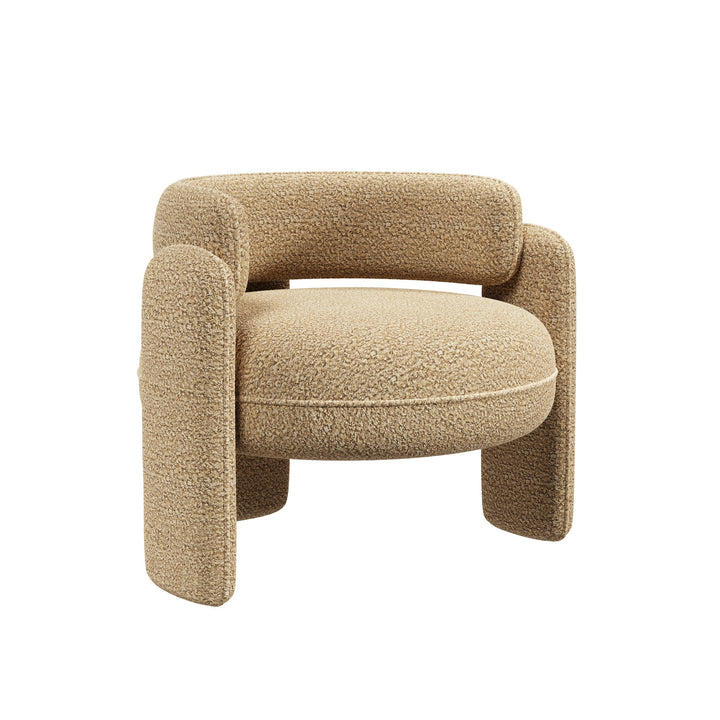 Dôme Deco BLAZE Sessel in Beige – Designsessel für elegante Wohnräume