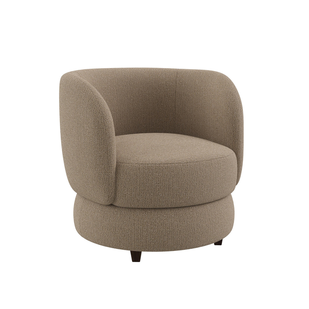 Dôme Deco SYDNEY Drehsessel in Creme – moderner Drehsessel mit Loungekomfort