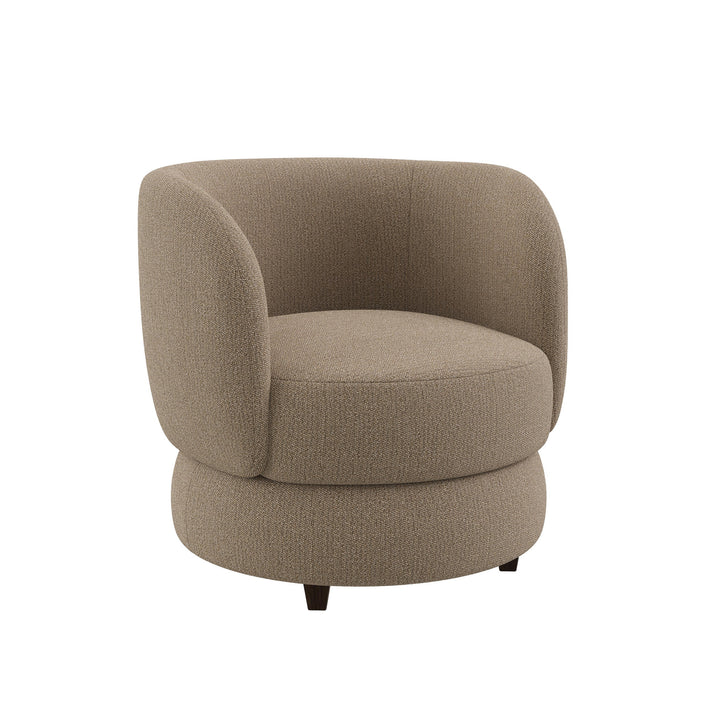 Dôme Deco SYDNEY Drehsessel in Creme – moderner Drehsessel mit Loungekomfort