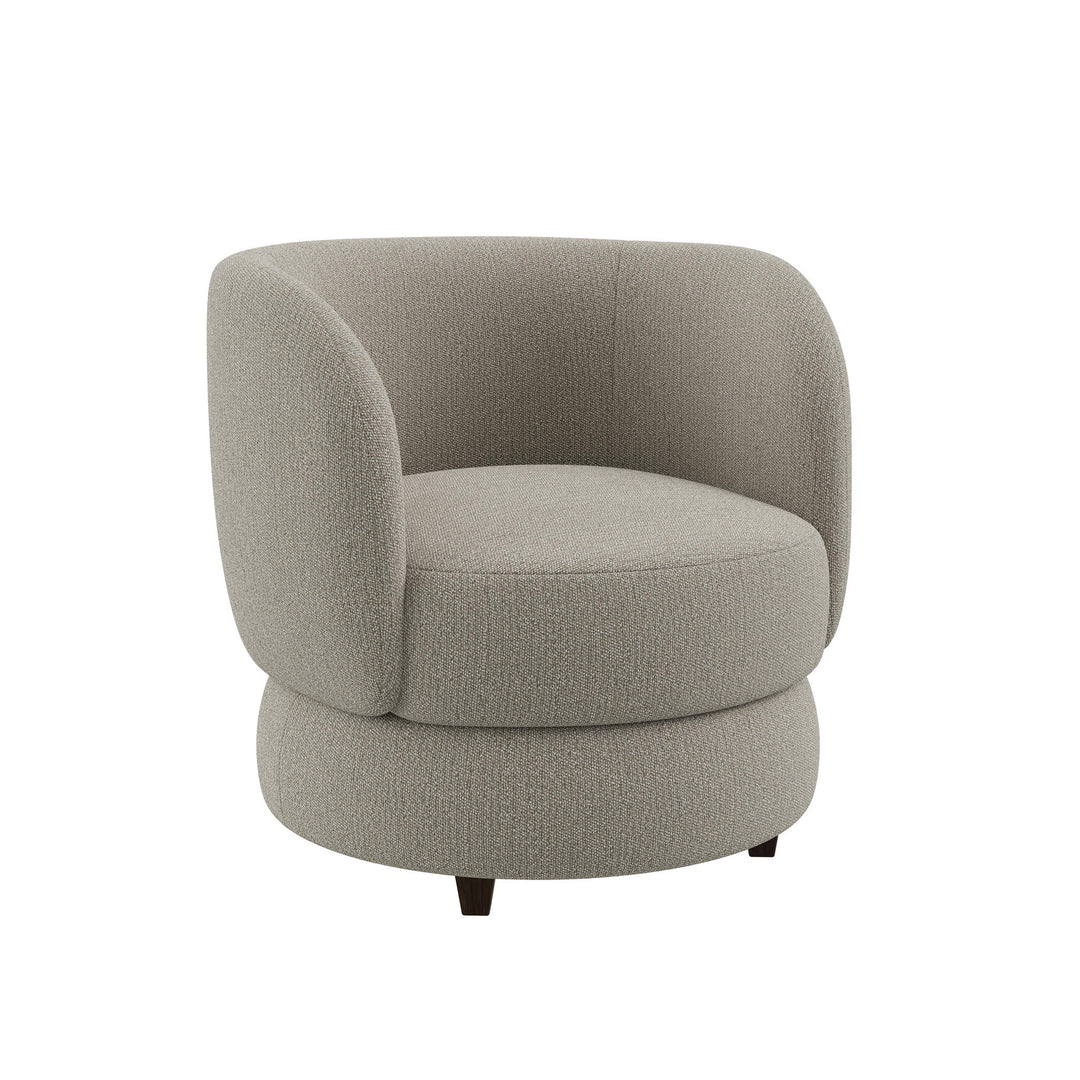 Dôme Deco SYDNEY Drehsessel in Creme – moderner Drehsessel mit Loungekomfort