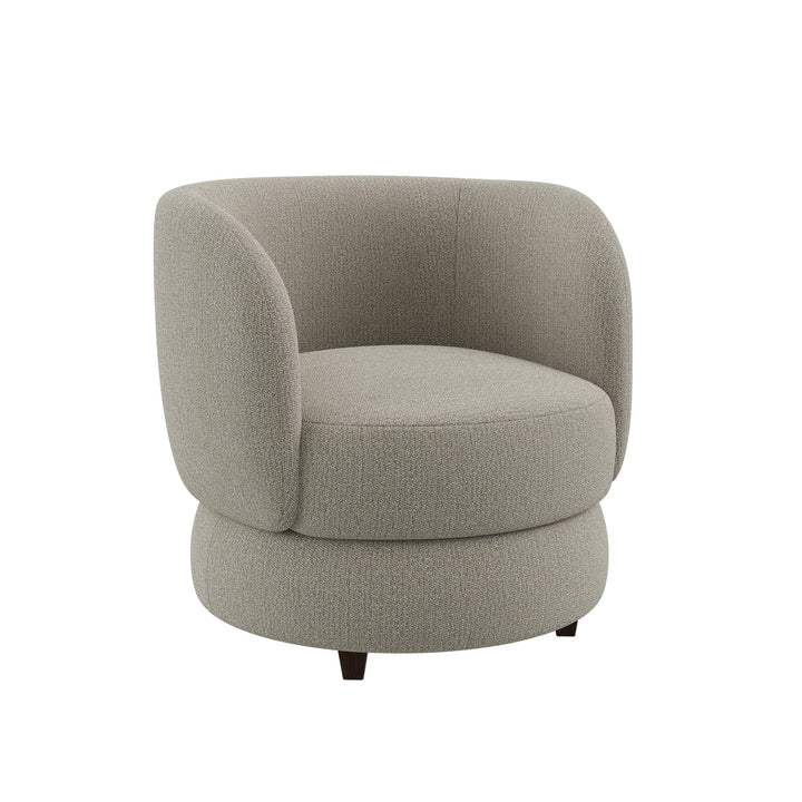 Dôme Deco SYDNEY Drehsessel in Creme – moderner Drehsessel mit Loungekomfort