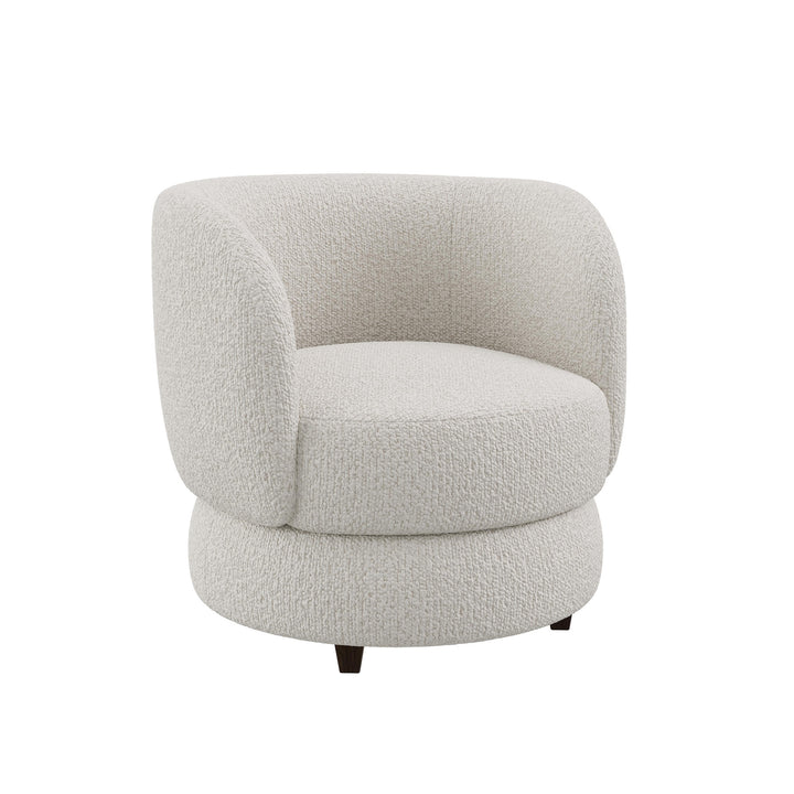 Dôme Deco SYDNEY Drehsessel in Creme – moderner Drehsessel mit Loungekomfort