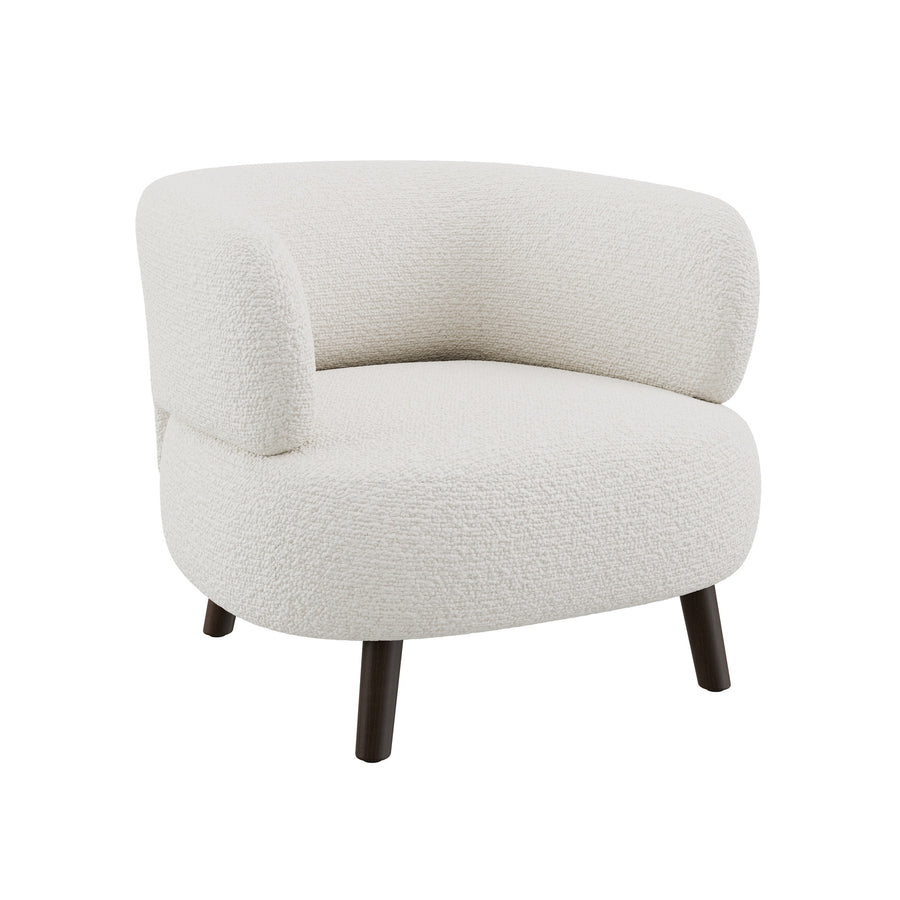 Dôme Deco BENSON Sessel in Creme – Designsessel für elegante Wohnräume