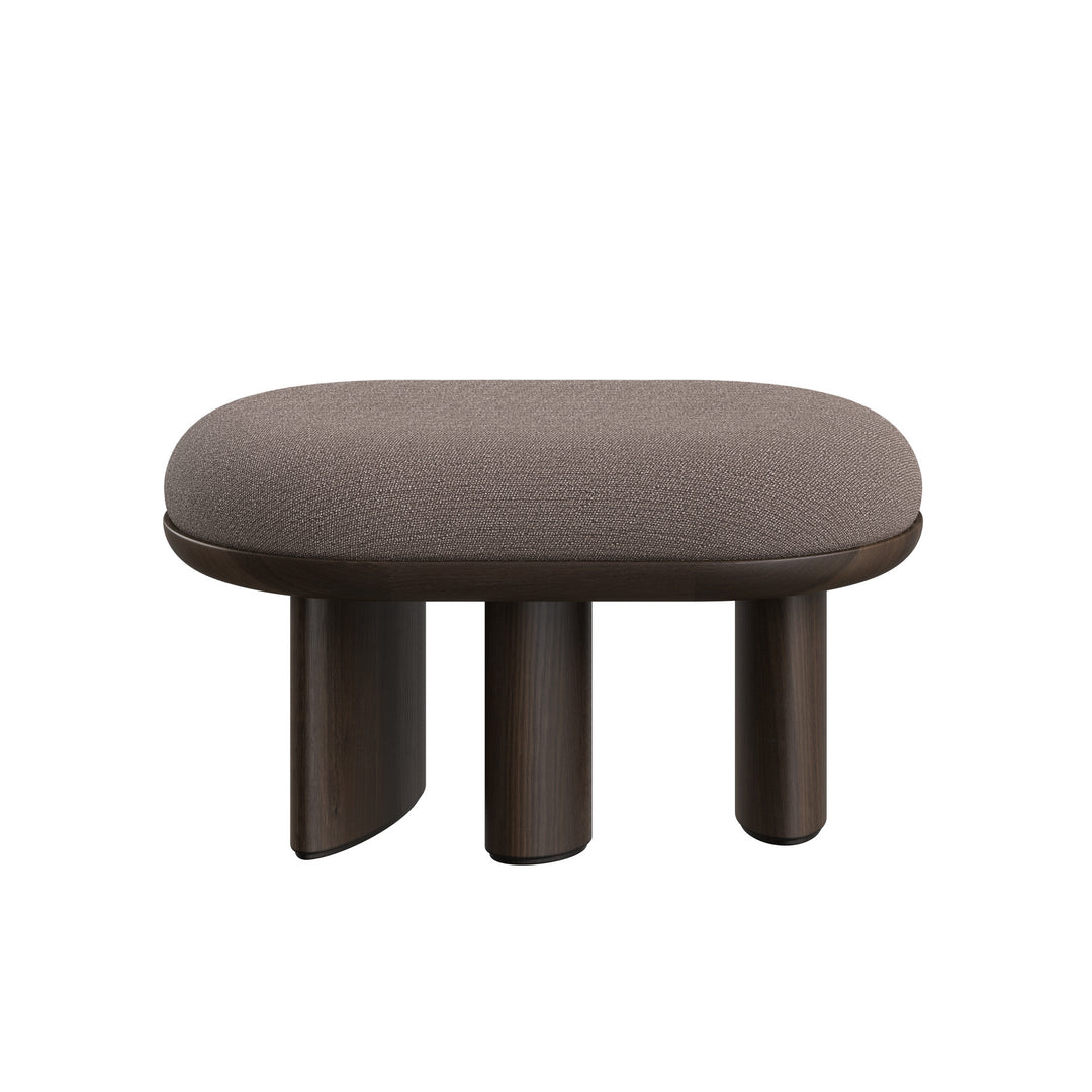 Dôme Deco DECLAN Hocker in Creme – Designhocker für moderne Wohnräume
