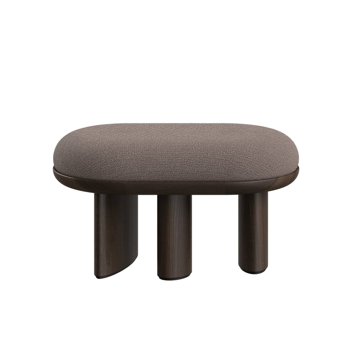 Dôme Deco DECLAN Hocker in Creme – Designhocker für moderne Wohnräume
