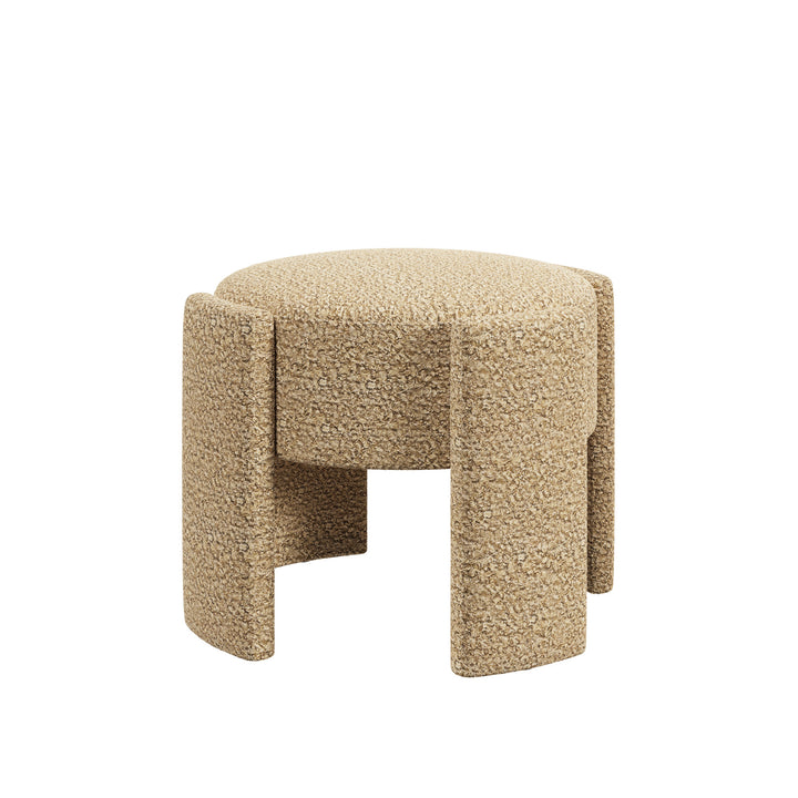 Dôme Deco ALDO Hocker in Beige – Designhocker für moderne Wohnräume