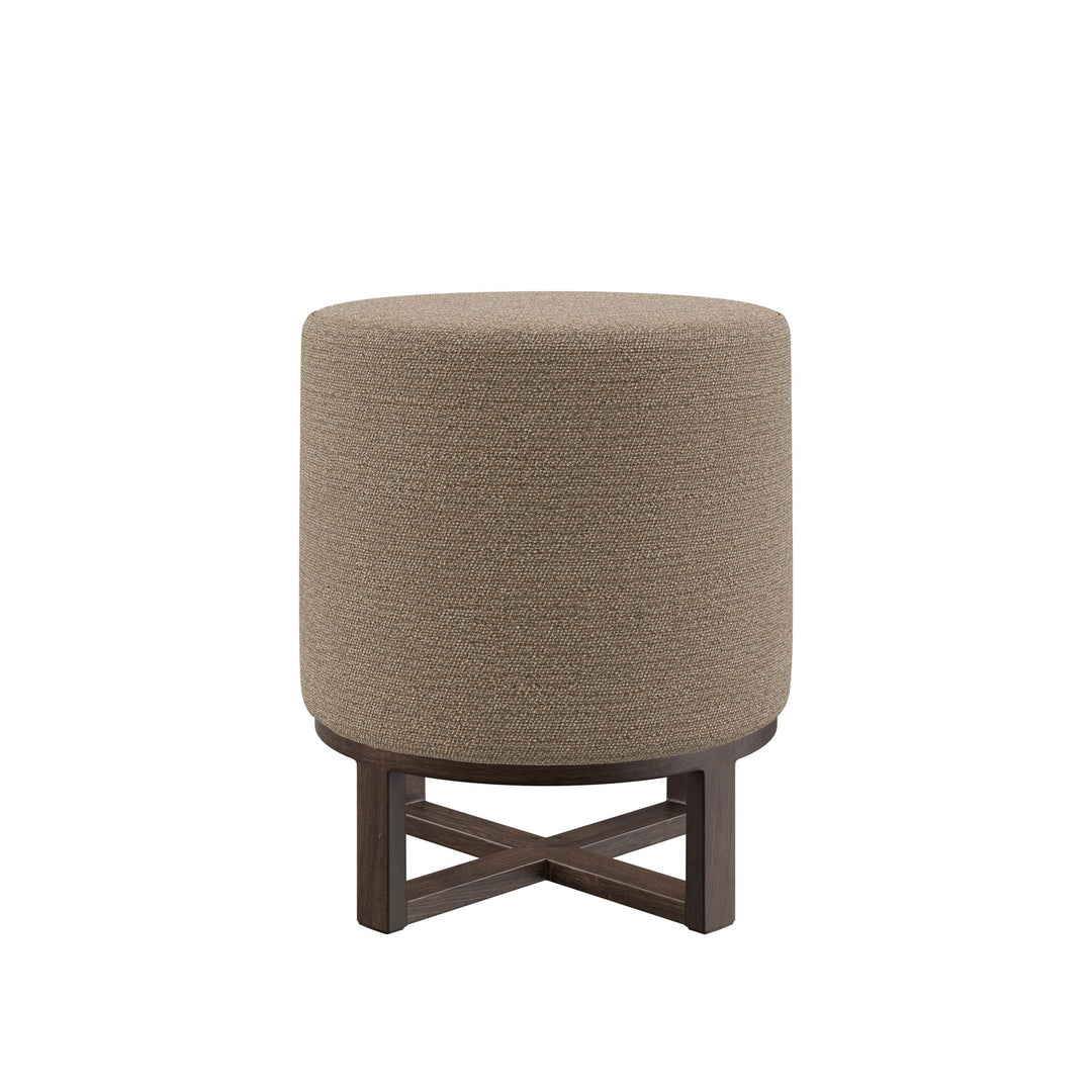 Dôme Deco FLYNN Hocker in Creme – Designhocker für moderne Wohnräume