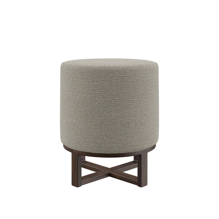 Dôme Deco FLYNN Hocker in Creme – Designhocker für moderne Wohnräume