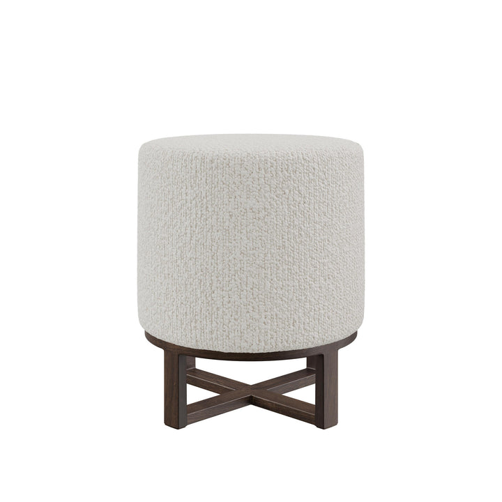 Dôme Deco FLYNN Hocker in Creme – Designhocker für moderne Wohnräume
