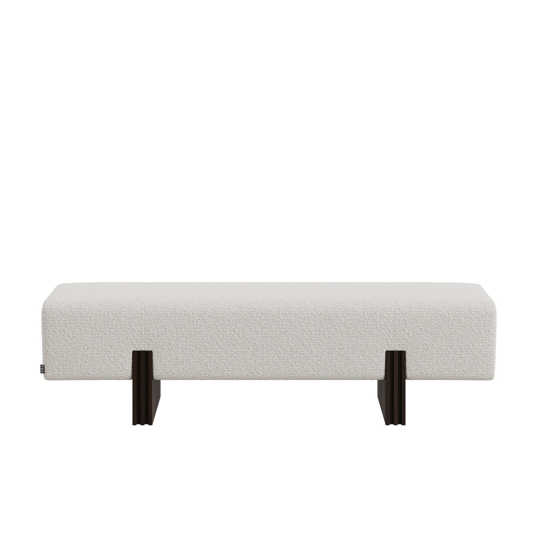 Dôme Deco LANDON Bank in Creme – Design-Wohnaccessoire im modernen Dôme-Deco-Stil
