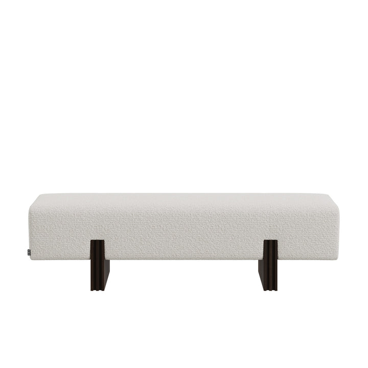 Dôme Deco LANDON Bank in Creme – Design-Wohnaccessoire im modernen Dôme-Deco-Stil