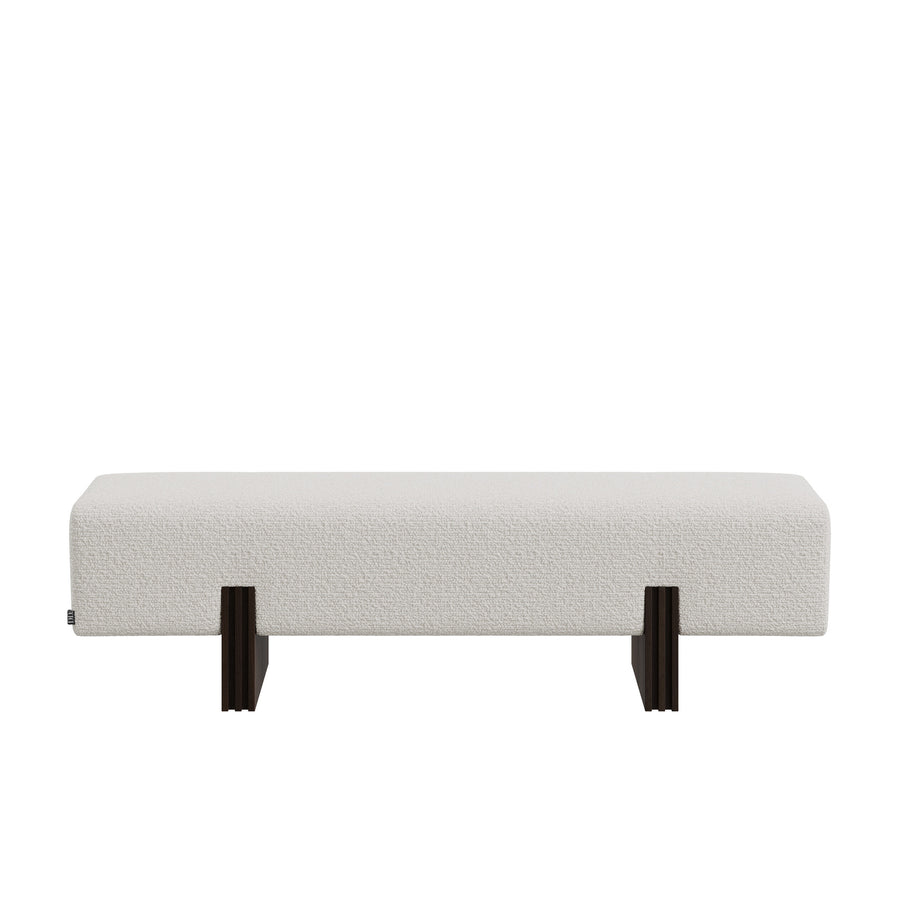 Dôme Deco LANDON Bank in Creme – Design-Wohnaccessoire im modernen Dôme-Deco-Stil