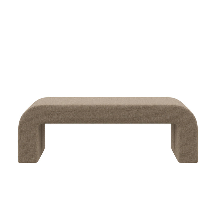 Dôme Deco CALUM Bank in Creme – Design-Wohnaccessoire im modernen Dôme-Deco-Stil