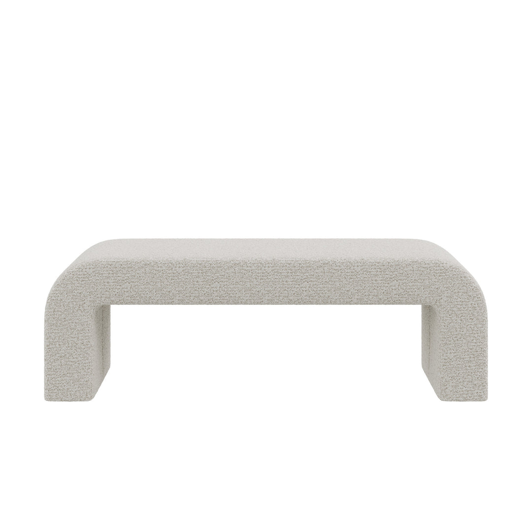 Dôme Deco CALUM Bank in Creme – Design-Wohnaccessoire im modernen Dôme-Deco-Stil