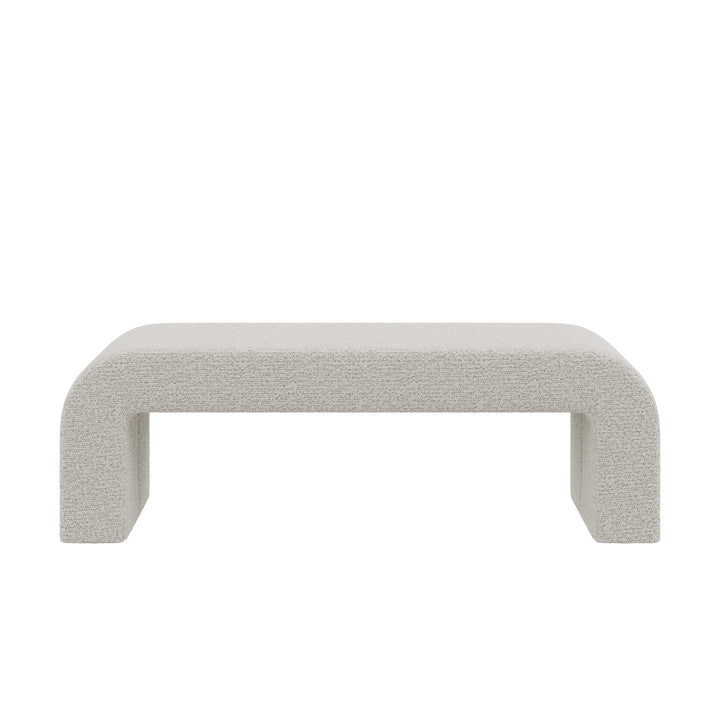 Dôme Deco CALUM Bank in Creme – Design-Wohnaccessoire im modernen Dôme-Deco-Stil