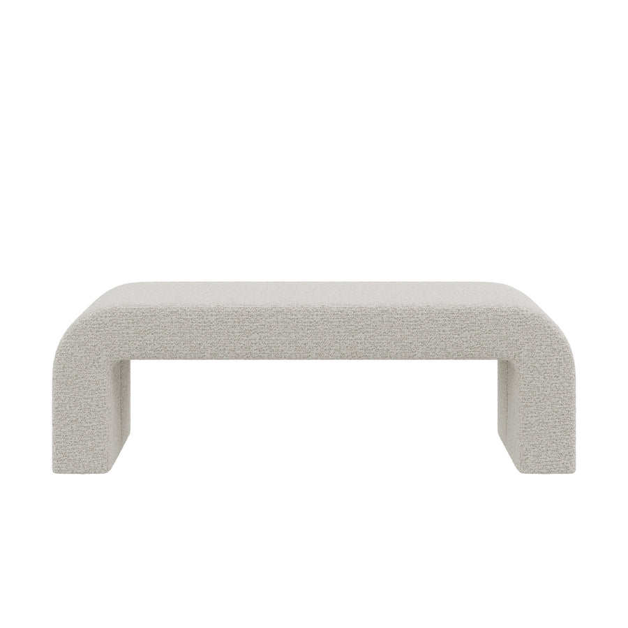Dôme Deco CALUM Bank in Creme – Design-Wohnaccessoire im modernen Dôme-Deco-Stil