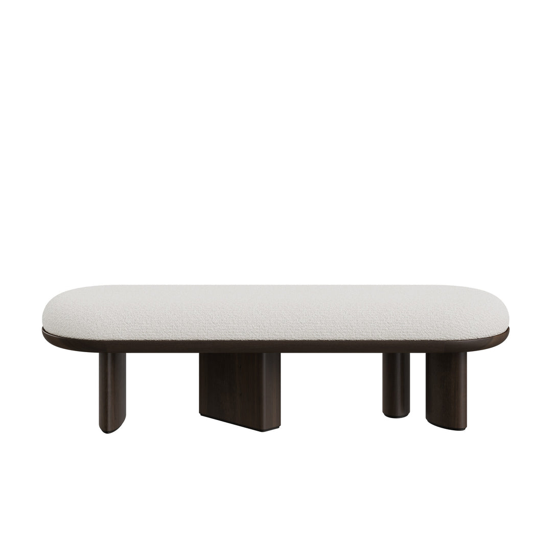 Dôme Deco PARKER Bank in Creme – Design-Wohnaccessoire im modernen Dôme-Deco-Stil