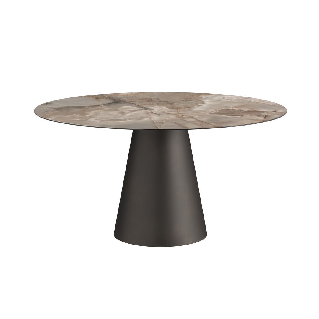 Dôme Deco KALIBO Esstisch M in Choco, Medium – moderner Design-Esstisch