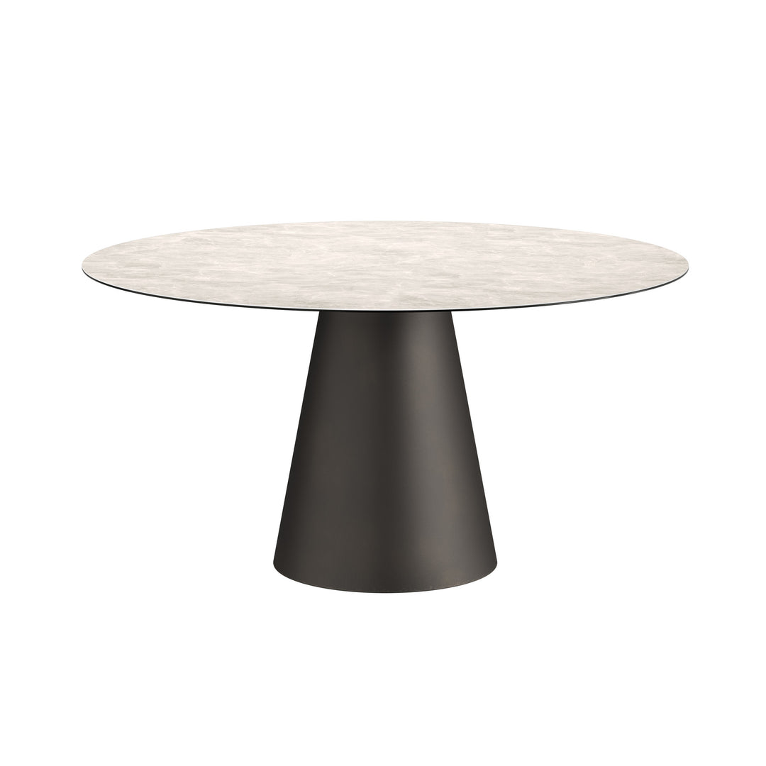 Dôme Deco KALIBO Esstisch M in Creme, Medium – moderner Design-Esstisch