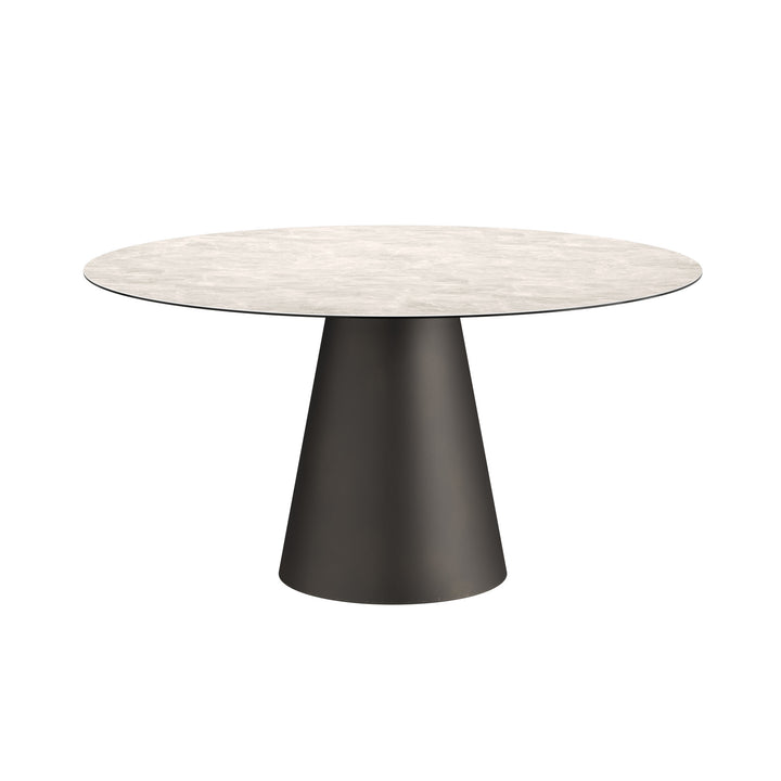 Dôme Deco KALIBO Esstisch M in Creme, Medium – moderner Design-Esstisch