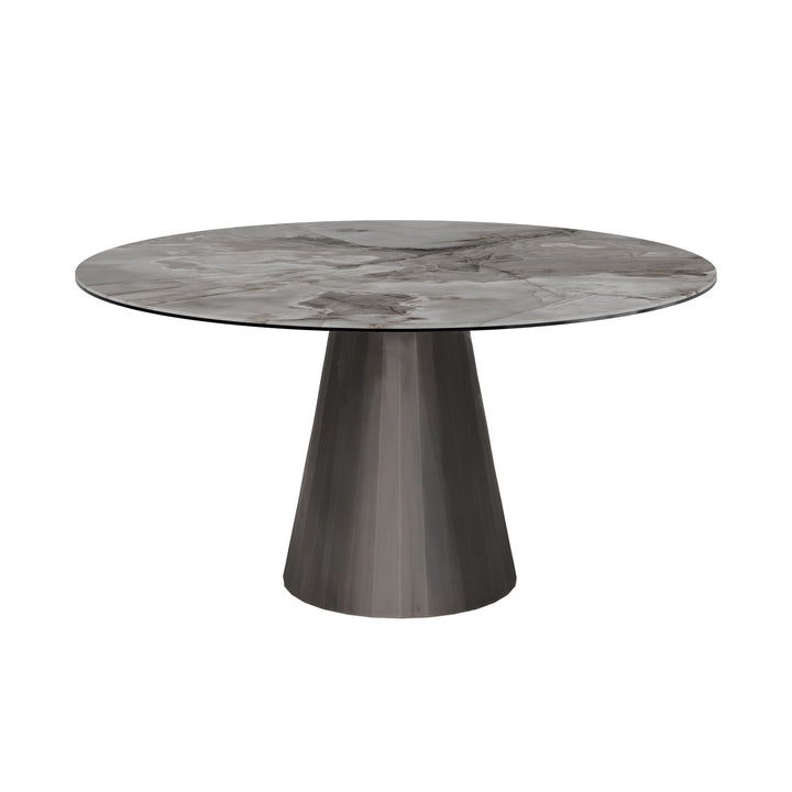 Dôme Deco VENETO Esstisch M in Choco, Medium – moderner Design-Esstisch