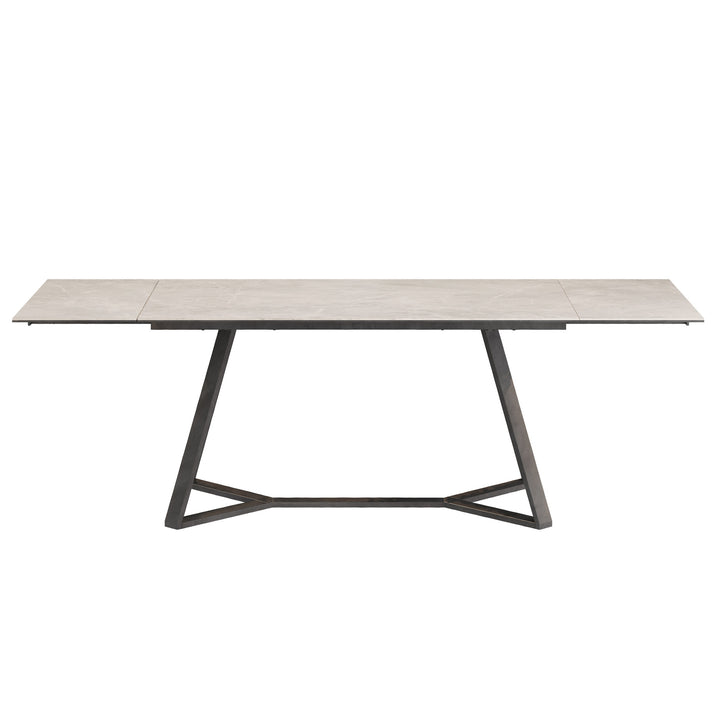 Dôme Deco VENETO Esstisch L - ausziehbar in Creme, Large – moderner Design-Esstisch