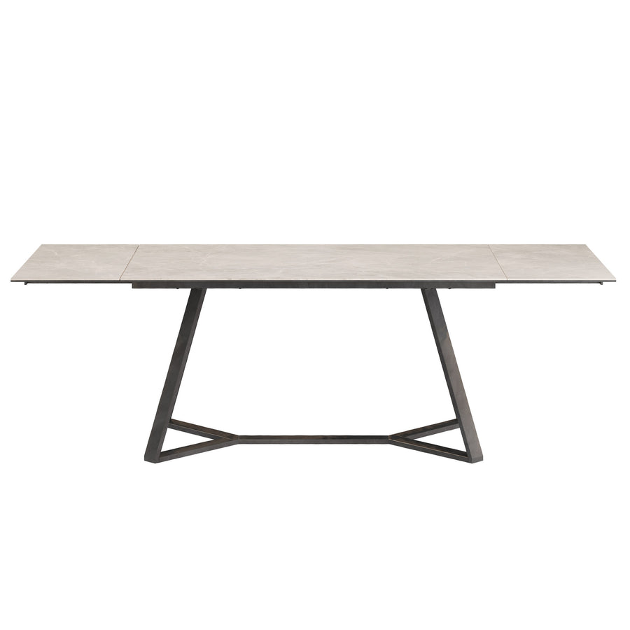 Dôme Deco VENETO Esstisch L - ausziehbar in Creme, Large – moderner Design-Esstisch