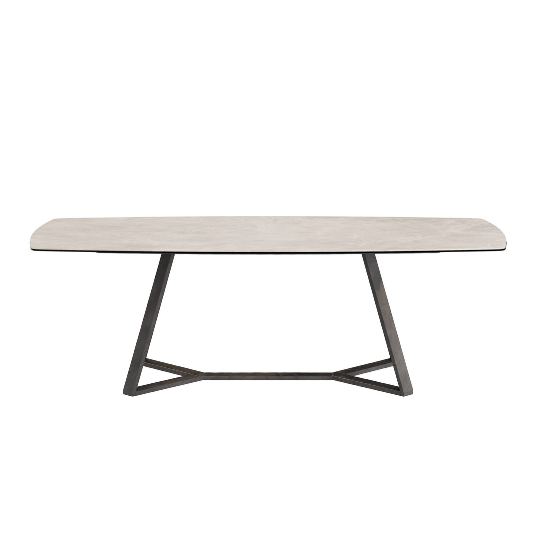 Dôme Deco VENETO Esstisch L in Creme, Large – moderner Design-Esstisch