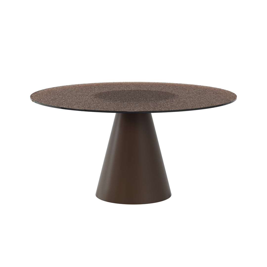Dôme Deco VIANA Esstisch M in Braun, Medium – moderner Design-Esstisch