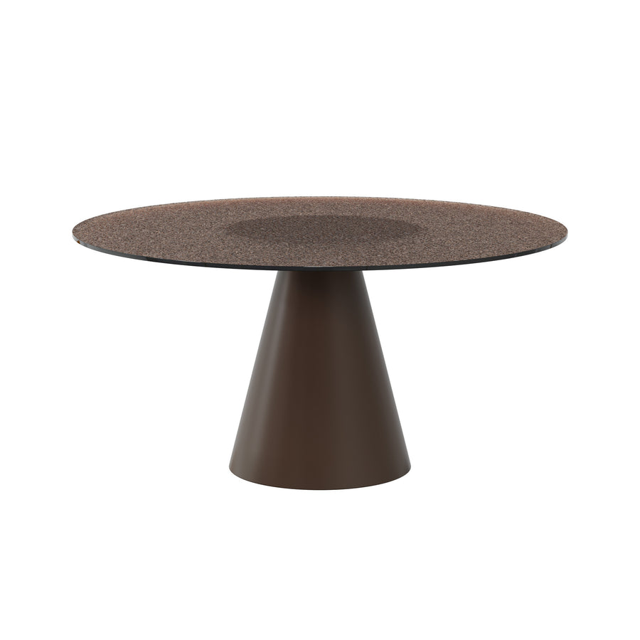 Dôme Deco VIANA Esstisch M in Braun, Medium – moderner Design-Esstisch