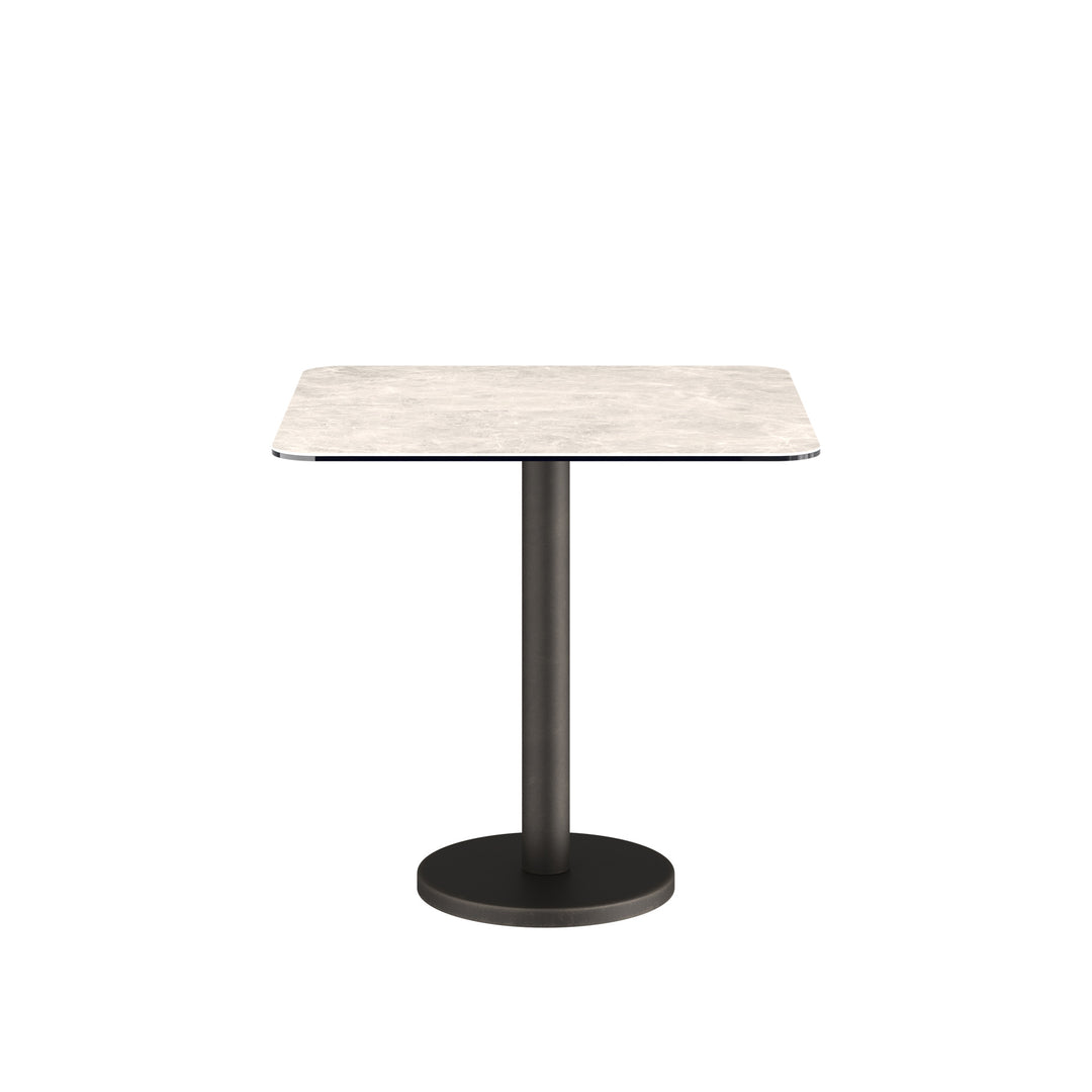Dôme Deco BARI Bistrotisch quadratisch - 80cm in Creme – moderner Design-Esstisch