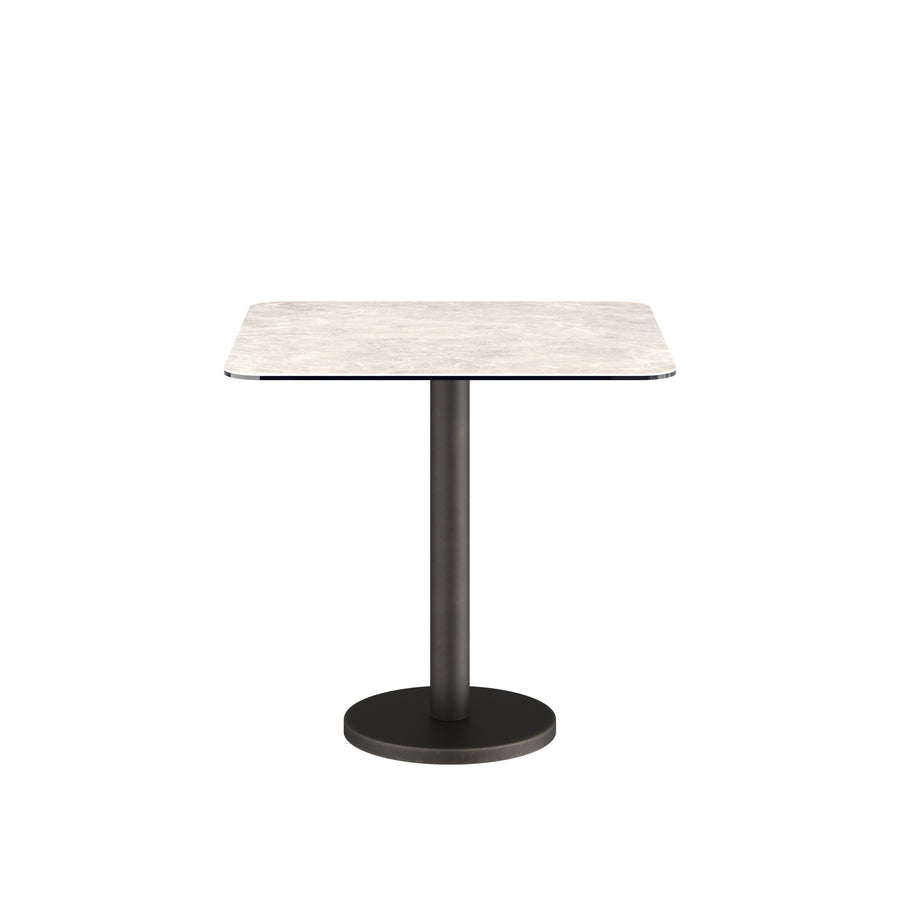 Dôme Deco BARI Bistrotisch quadratisch - 80cm in Creme – moderner Design-Esstisch