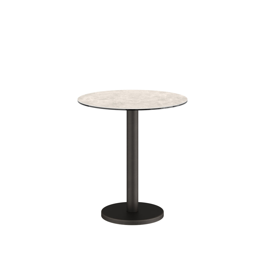 Dôme Deco BARI Bistrotisch rund in Creme – moderner Design-Esstisch