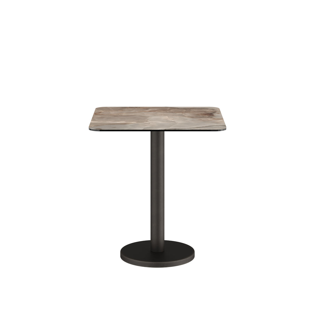 Dôme Deco BARI Bistrotisch quadratisch in Choco – moderner Design-Esstisch