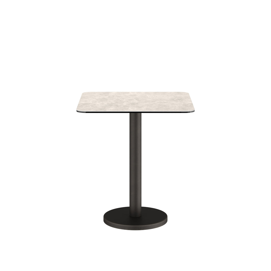 Dôme Deco BARI Bistrotisch quadratisch in Creme – moderner Design-Esstisch
