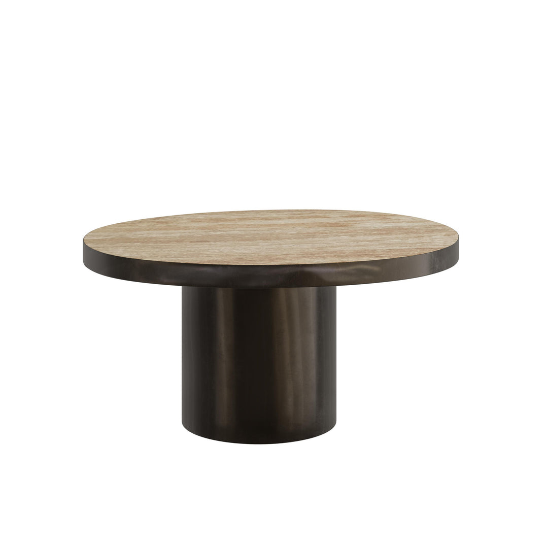 Dôme Deco ZIGON Couchtisch S in Braun, Small – Design-Couchtisch für elegante Wohnräume