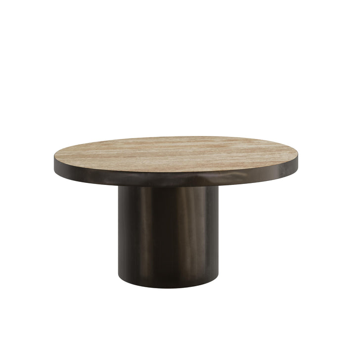 Dôme Deco ZIGON Couchtisch S in Braun, Small – Design-Couchtisch für elegante Wohnräume