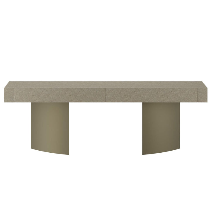 Dôme Deco RAHA Konsolentisch in Beige – Design-Wohnaccessoire im modernen Dôme-Deco-Stil