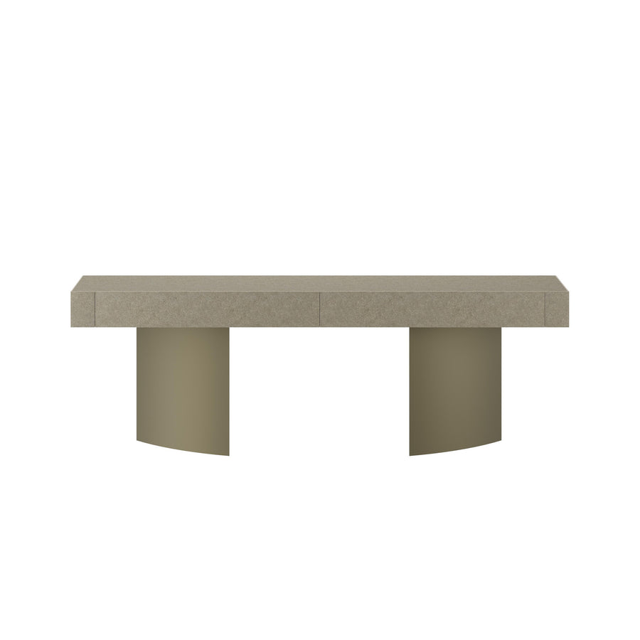 Dôme Deco RAHA Konsolentisch in Beige – Design-Wohnaccessoire im modernen Dôme-Deco-Stil