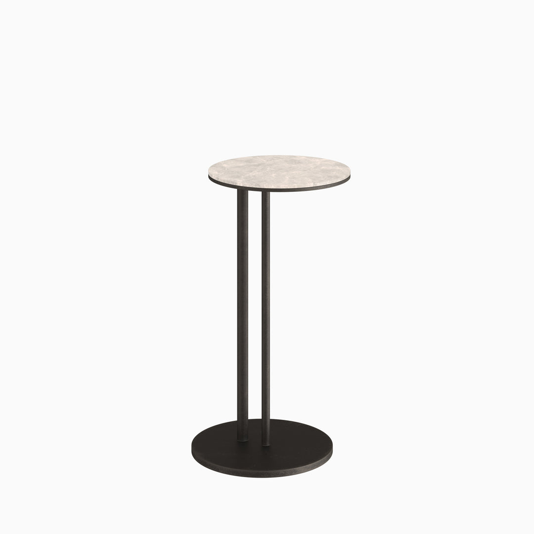 Dôme Deco TRENTO Beistelltisch S in Creme, Small – moderner Design-Beistelltisch