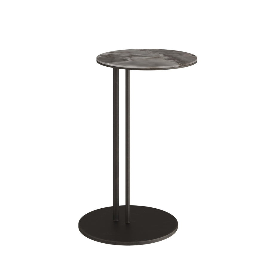 Dôme Deco TRENTO Beistelltisch M in Choco, Medium – moderner Design-Beistelltisch