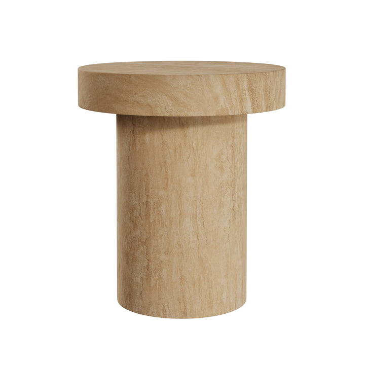 Dôme Deco LONIA Beistelltisch M in Beige, Medium – moderner Design-Beistelltisch
