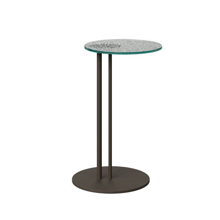 Dôme Deco HINO Beistelltisch M in Transparent, Medium – moderner Design-Beistelltisch
